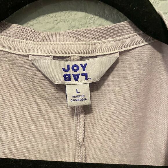 JoyLab Lilac High-Low Tank Top with Front Cinched Hem Size Large - Picture 6 of 8